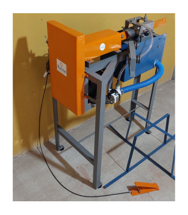 Maquina para hacer tejido romboidal